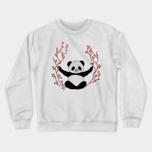 Panda Yoga Pose, Meditation Crewneck Sweatshirt